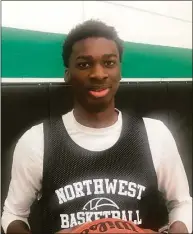  ?? Jeff Jacobs / Hearst Connecticu­t Media ?? Northwest Catholic basketball player Badara Diakite is only a sophomore, but he has already getting plenty of national attention.