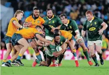  ?? REGI VARGHESE EPA ?? LUKHANYO Am is hoping to see better execution on attack from the Springboks against the All Blacks. |