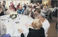  ?? PICTURE: SIMON HULME. ?? GOOD IDEA: A community friendship lunch at the Durham Ox, Crayke, in March, 2016.