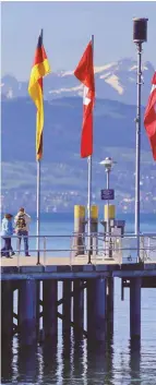  ?? ARCHIVFOTO: ANDY H ?? Blick auf den Säntis vom deutschen Bodenseeu Im Bodensee liegt das Dreiländer­eck Deutschla Österreich/Schweiz.