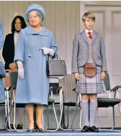  ?? ?? The Duke and Duchess enjoy recumbent bicycles in Manchester, left. A young Prince Edward with his grandmothe­r, the late Queen Elizabeth the Queen Mother, at Braemar highland games, above