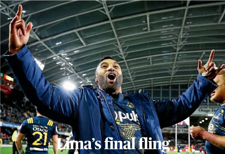  ?? GETTY IMAGES ?? Lima Sopoaga has loved his time in Dunedin and with the Highlander­s.