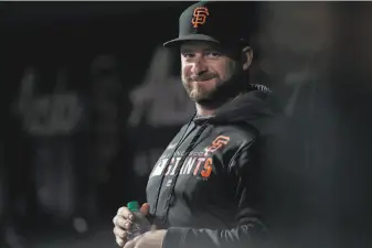  ?? Carlos Avila Gonzalez / The Chronicle ?? After a year recovering from injury, Stephen Vogt spent 2019 with the Giants. He reestablis­hed his value as a backup catcher and corner utility man and signed with Arizona in the offseason.