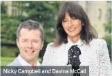  ??  ?? Nicky Campbell and Davina McCall