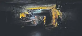  ??  ?? Miners dig for coal about 7 miles deep into Arch Coal’s West Elk Mine.