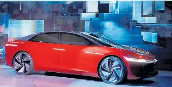  ??  ?? VW I.D. Vizzion. Prototipo eléctrico y con sistema de conducción autónoma.