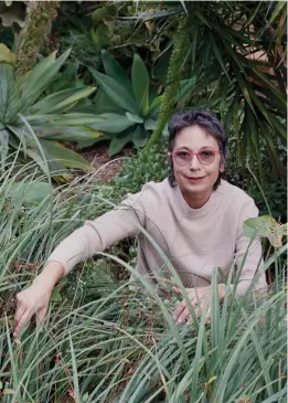  ??  ?? LEFT: Maria Fernanda Cardoso’s garden, Sydney. RIGHT: Maria Fernanda Cardoso in her garden. Photo credit: Ned Mulhivil