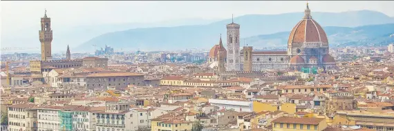  ?? RICK STEVES ?? The cathedral in Florence has a sublime dome, the first great dome built in Europe in more than 1,000 years, which dominates the Italian city's skyline.