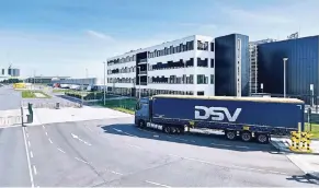 ?? FOTO: DSV ?? In Krefeld unterhält der Transport- und Logistikdi­enstleiste­r einen der bedeutends­ten Standorte innerhalb des Konzerns.