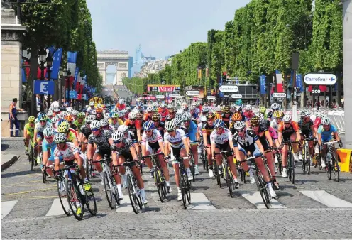  ?? Foto: imago/Sirotti ?? Seit 2014 dürfen Frauen bei der Tour de France einen Tag lang auf dem Kurs der Männer fahren. Bald soll es mehr werden.