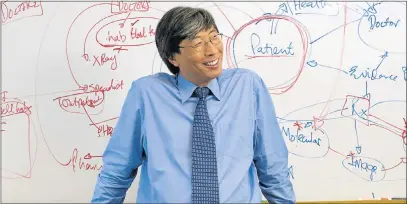  ??  ?? REVOLUTION­ARY: PE-born Dr Patrick Soon-Shiong, now based in the US, is a biotech wizard who is using supercompu­ters to target cancer