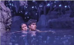  ?? JENNIFER ROSE CLASEN/NETFLIX ?? Kea Peahu, left, as Pili and Alex Aiono as E in a scene from “Finding ‘Ohana.”