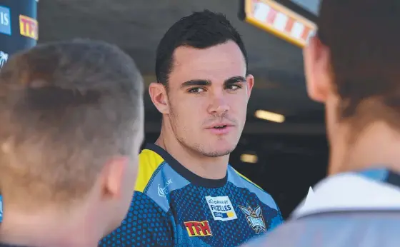  ?? Picture: STEVE HOLLAND ?? Titans rookie Morgan Boyle has been impressive this season and is hoping to remain on the Gold Coast.