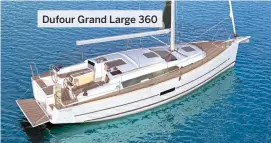  ??  ?? Dufour Grand Large 360