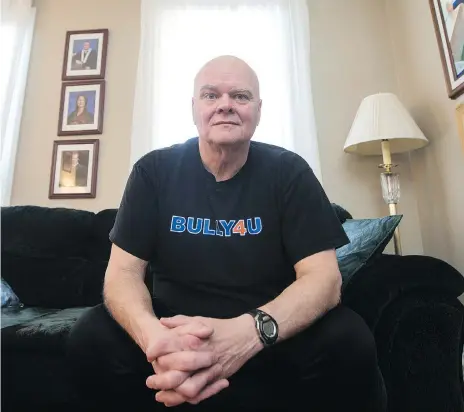  ?? LIAM RICHARDS ?? Former Saskatoon police officer Brian Trainor was given opioids to deal with the pain from a back injury and says he soon found himself going through “hell” in his efforts to end his dependency on them.