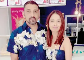  ??  ?? Hooked and Crooked business owners Movin Shariff (left) with Angel Narayan (right) inside their shop at Mana Street, Lautoka