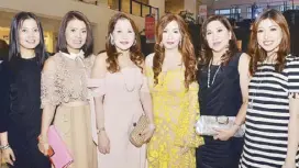  ??  ?? (From left) Beabi’s Willin Chan, Laneige Philippine­s owner Winnie Go, Linda Yu, Ruby Tan Chua, Abeth Yu and Sheena Lao.