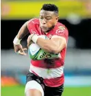  ?? Photo / Photosport ?? Dazzling wing Aphiwe Dyantyi has beaten injury to play in his first Super Rugby final.