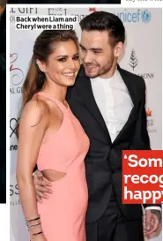  ??  ?? Back when Liam and Cheryl were a thing