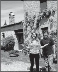  ?? Rick Steves’ Europe/RICK STEVES ?? Isabella and Carlo combine their business acumen and agricultur­al skills to offer guests an authentic experience of rural Italy at Agriturism­o Cretaiole near Pienza.