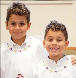  ?? COURTESY OF ARCHANGEL MICHAEL COPTIC ORTHODOX CHURCH ?? Mark and Jacob Iskander, 11and 8, were with their family on Sept. 29, 2020, when they were struck and killed in Westlake Village by a Mercedes allegedly driven by Rebecca Grossman, the chairwoman of the Grossman Burn Foundation.