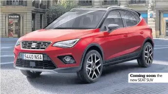  ??  ?? Coming soon the new SEAT SUV