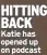  ?? ?? HITTING BACK Katie has opened up on podcast