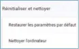  ??  ?? Réinitiali­sez les paramètres par défaut ou recherchez un code malveillan­t directemen­t sous Google Chrome.