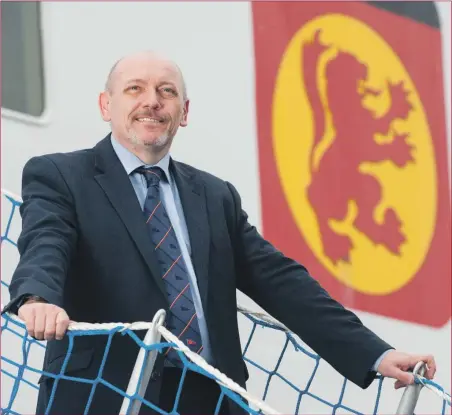  ??  ?? Martin Dorchester had said he would leave CalMac at the end of March but has been persuaded to stay at the helm.