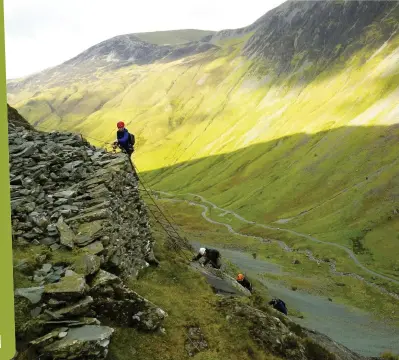  ??  ?? ABOVE Try your hand at the ascents offered by the Via Ferrata at the Honister Slate Mine