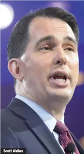  ??  ?? Scott Walker