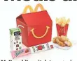  ?? MELINDA.WEST@ARCWW.COM ?? McDonald’s switch to organic juice in its Happy Meals is part of a larger trend to eat more healthily.