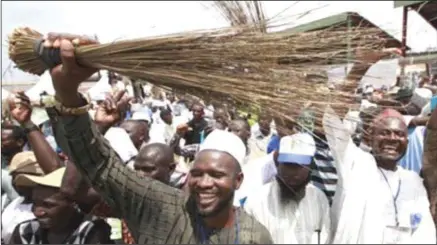  ??  ?? A political rally in Nigeria