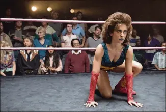  ?? ERICA PARISE NETFLIX ?? Alison Brie in “GLOW.”