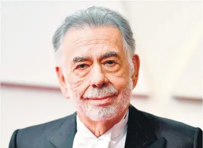  ?? I
AFP ?? Coppola financió su nueva película con la hipoteca de sus viñedos y propiedade­s.