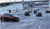  ?? Florida Highway Patrol ?? A six-car crash shut down Interstate 95 southbound near Marina Mile Bouelvard on Sunday.