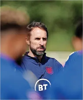  ?? Mike Egerton/PA ?? England manager Gareth Southgate will this afternoon reveal the 26-man squad he has selected for the 2022 Qatar World Cup