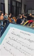  ?? Foto: Nicolas Uhl ?? Auch die Musik fürs Musical wurde von Studenten komponiert.