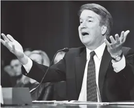  ?? AFP ?? Kavanaugh, candidato a la Corte Suprema, testifica ante el Comité del Senado.