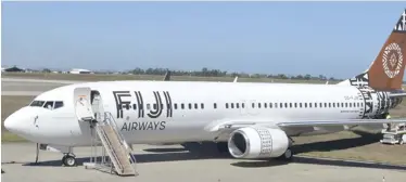  ??  ?? Fiji Airways Boeing 737-800.