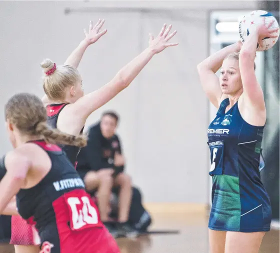  ?? Picture: Nev Madsen ?? GOOD MOVE: Darling Downs Panthers player Jane Herrick (right) believes the new Super Netball player pay rise is a great move for the sport.