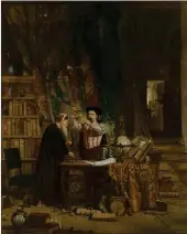  ??  ?? L’alchimiste (1855) du peintre écossais William Fettes Douglas.