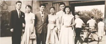  ??  ?? Above top and left: Henry Shibata’s photos from Japan that were taken during his younger years. Right: Shibata appears with his wife, Nachiko.