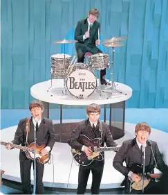  ??  ?? The Beatles on the Ed Sullivan Show in New York in 1964.