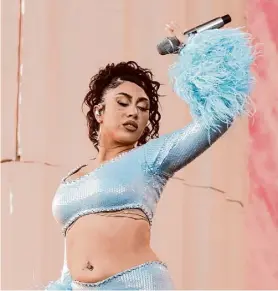  ?? Presley Ann/Getty Images for Coachella ?? Kali Uchis, shown performing at Coachella last year, will release “Orquídeas” on Jan. 12, her fourth album.