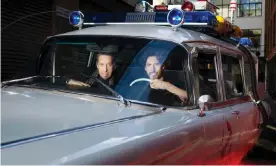  ?? Hansen/The Guardian ?? In the driver’s seat … Ivan and Jason Reitman in Ecto-1, the Ghostmobil­e. Photograph: Pål