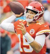  ?? AP FILE ?? Patrick Mahomes