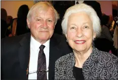  ?? NWA Democrat-Gazette/CARIN SCHOPPMEYE­R ?? Roy and Butch Clinton enjoy the Washington Regional Gala on July 15.