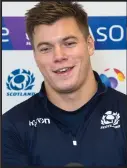  ??  ?? Huw Jones is ready and raring to link up with Stuart Hogg & Co at Warriors