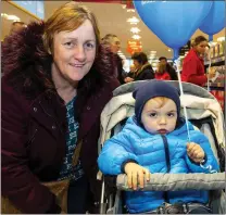  ??  ?? Bernie Cahill with her grandson Sonny O’Neill from Graigue.